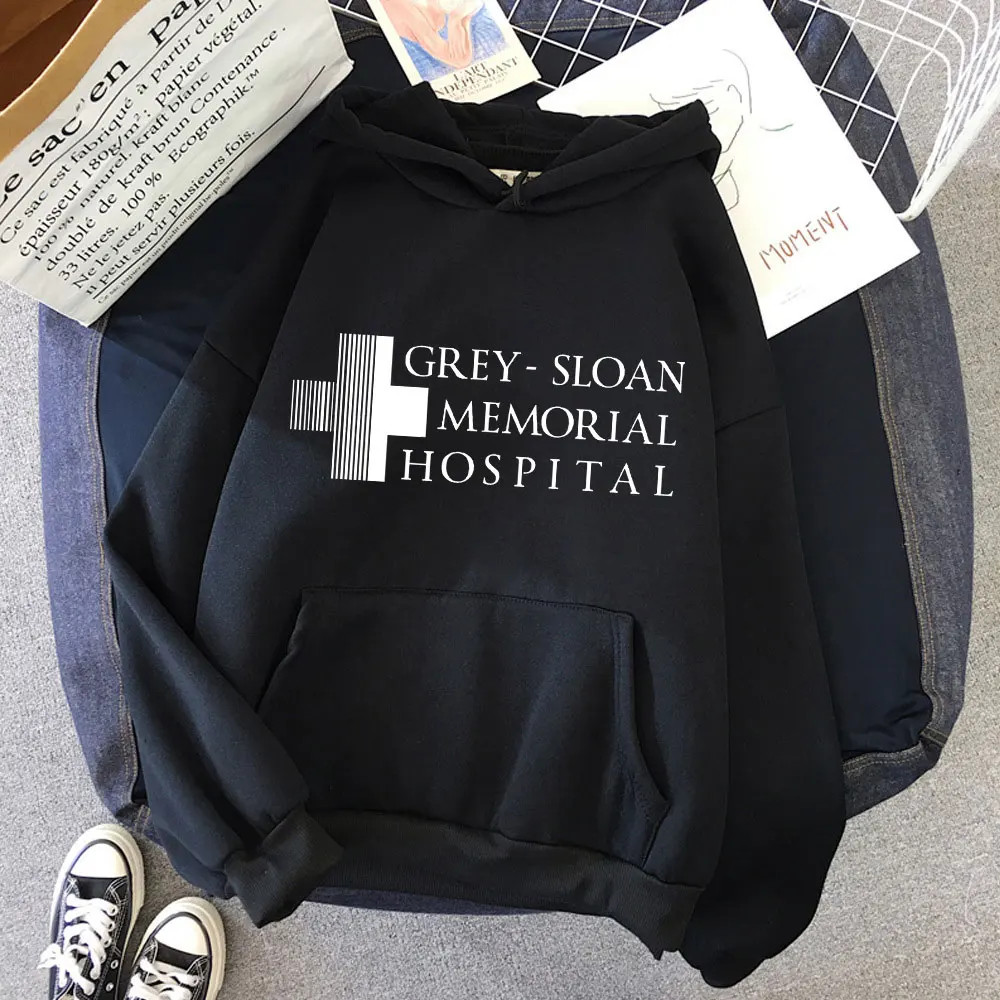 

Korean Fashion Greys Anatomy Pullover Female Spring Autumn Tracksuit Women Long Sleeves Casual Loose Printed Hoodies Harajuku