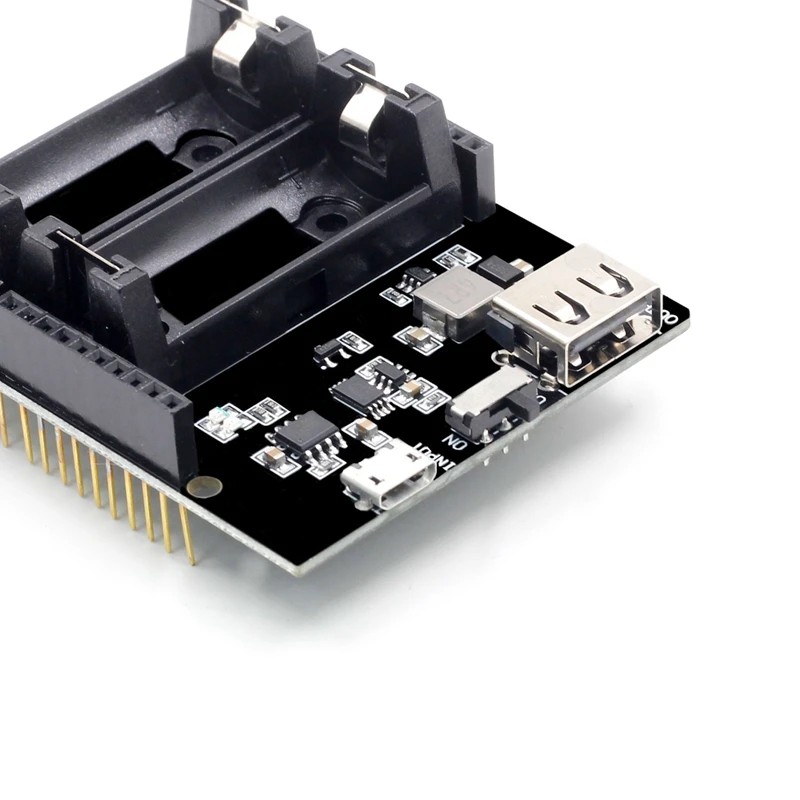 ESP8266 ESP32 блок питания перезаряжаемый Двойной 16340 литиевый аккумулятор защитный