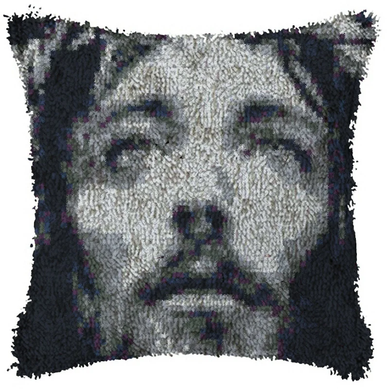 

Latch Hook Cushion Pattern Pillow Cushion Cover Case Crochet Art & Crafts AcrylicEmbroidery Sofa Bed Home Decor Cartoon