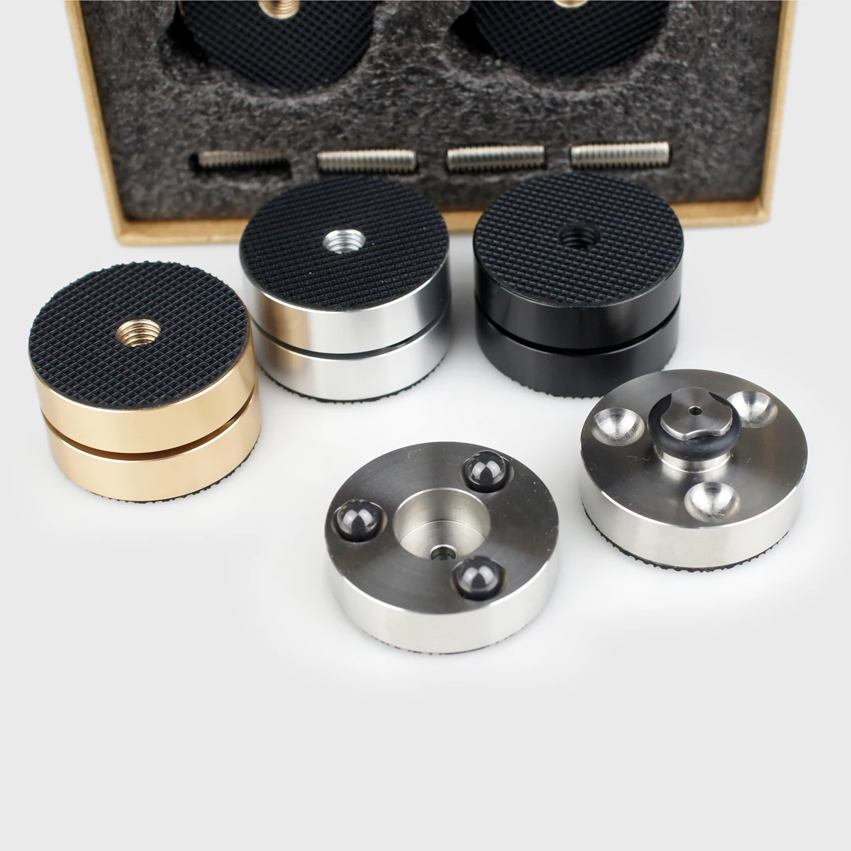 

4PCS latest HIFI audio speaker preamplifier DAC CD player shock-proof foot pad shock-absorbing bracket