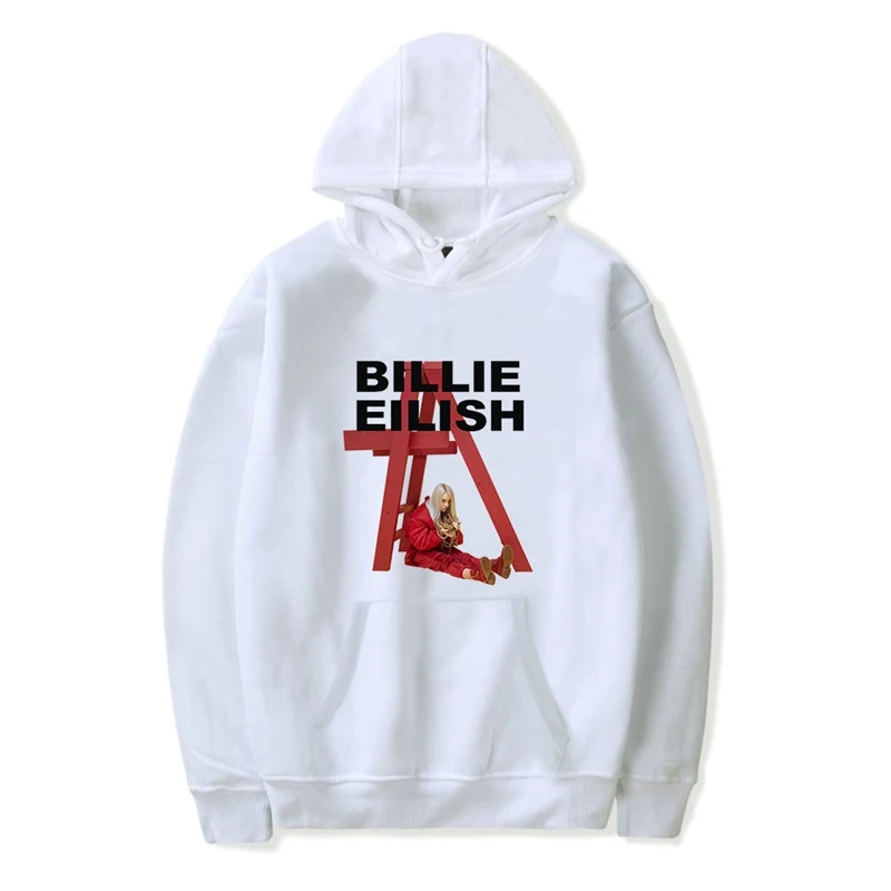 Зимняя негабаритная толстовка с капюшоном, пуловер, толстовка Billie Eilish, Женская Толстовка Poleron Mujer,, Ulzzang, длинный рукав, с капюшоном, уличная одежда