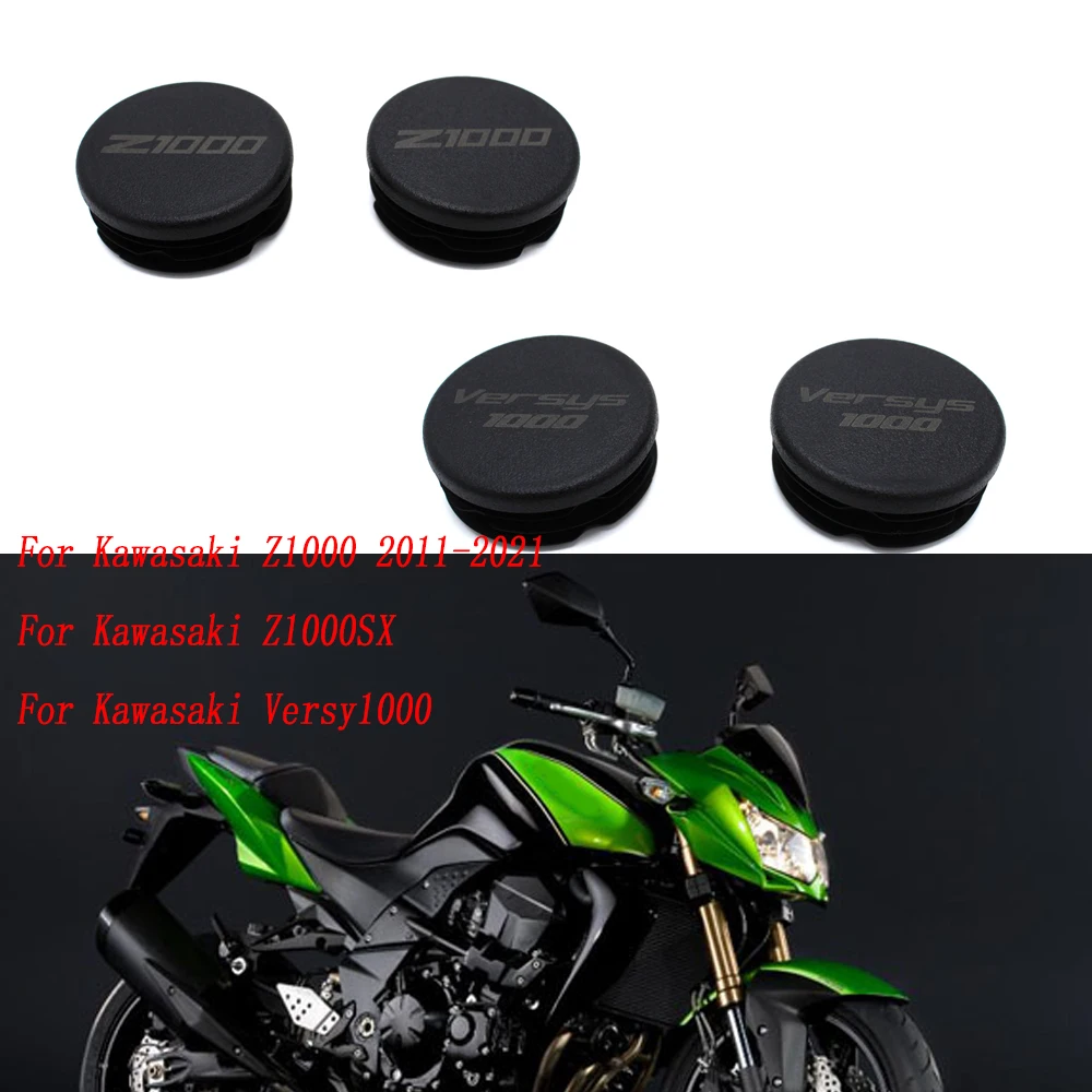Motorcycle Frame Hole Cover Caps Plug Decorative Frame Cap Set Accessories For Kawasaki Z1000 Versys 1000 Versys1000 2019-2021