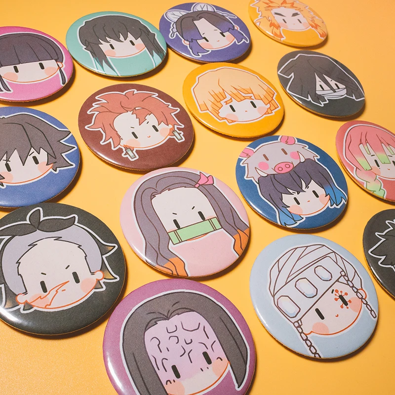 Демон убийца аниме камадо Nezuko милый металлический значок креативный сувенир
