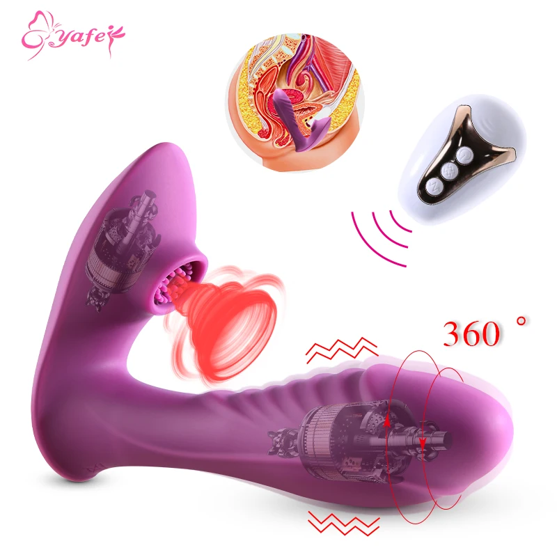 Rotating realistic vibrator dildo suction cup vagina sex toy for women flesh