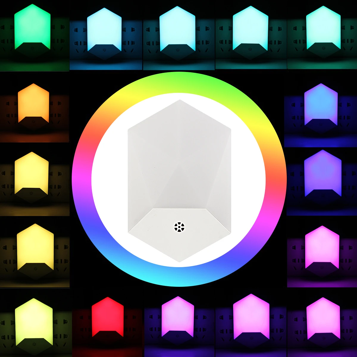 

LED Night Light color Change With Remote RGB EU US Plug Nightlight Lamp For Children Kids Living Room Atmosphere Light for Room