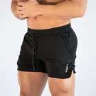 Мужские спортивные шорты для бега и фитнеса, повседневные быстросохнущие шорты из сетчатой ткани для бега и тренировок, лето 2022