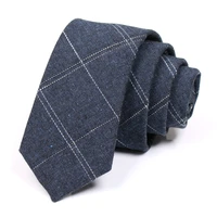 new arrivals mens blue 6cm tie classic plaid ties for men business suit work neck tie high quality fashion formal necktie