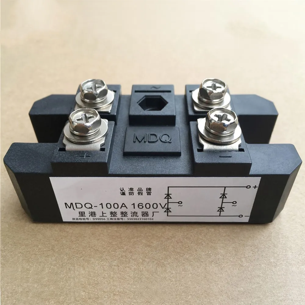 Модуль однофазного мостового выпрямителя MDQ100A MDQ100A1600V MDQ100-16