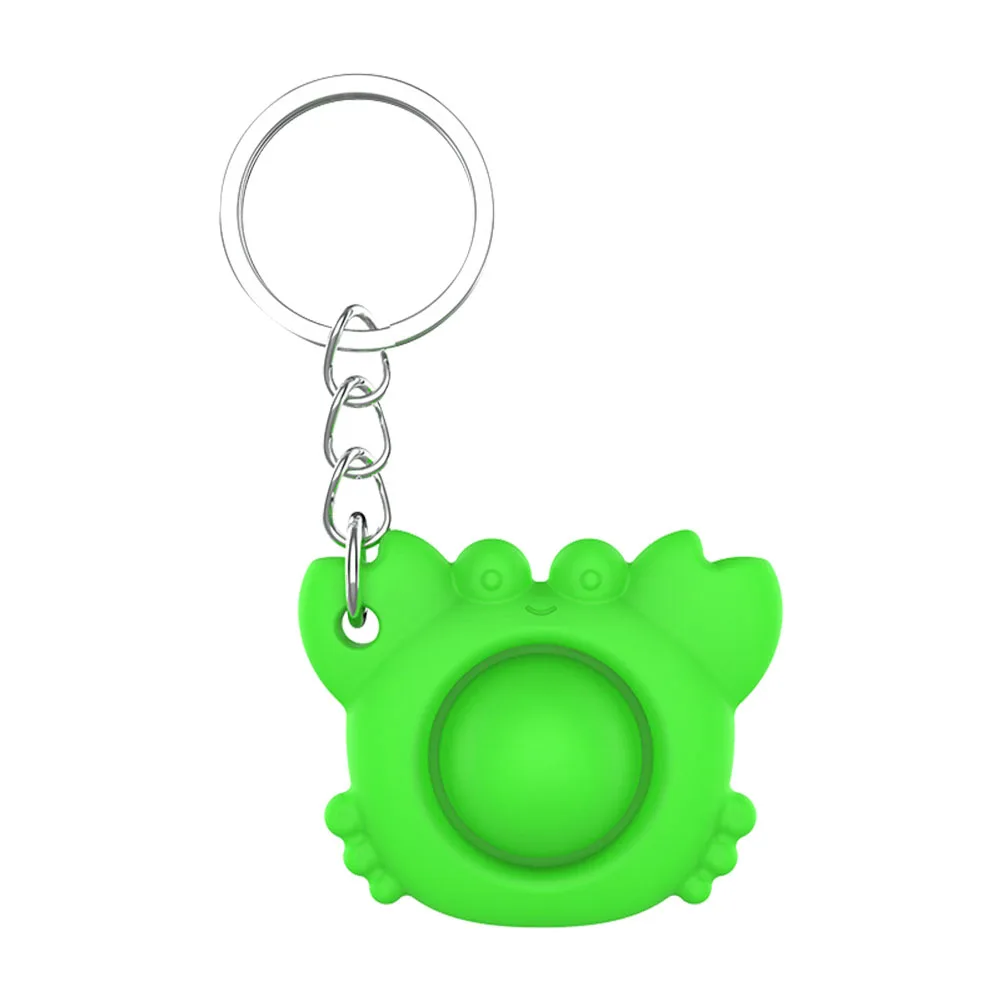 

Anti Anxiety Animals Dimple Fidget Keychain Stress Reliever Push Bubble Fidget Toys Funny Slow Soft Kid Decompression Balls