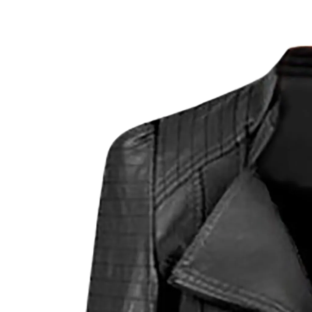 Кожаная женская куртка тонкая короткая сексуальная с отворотом черная длинным