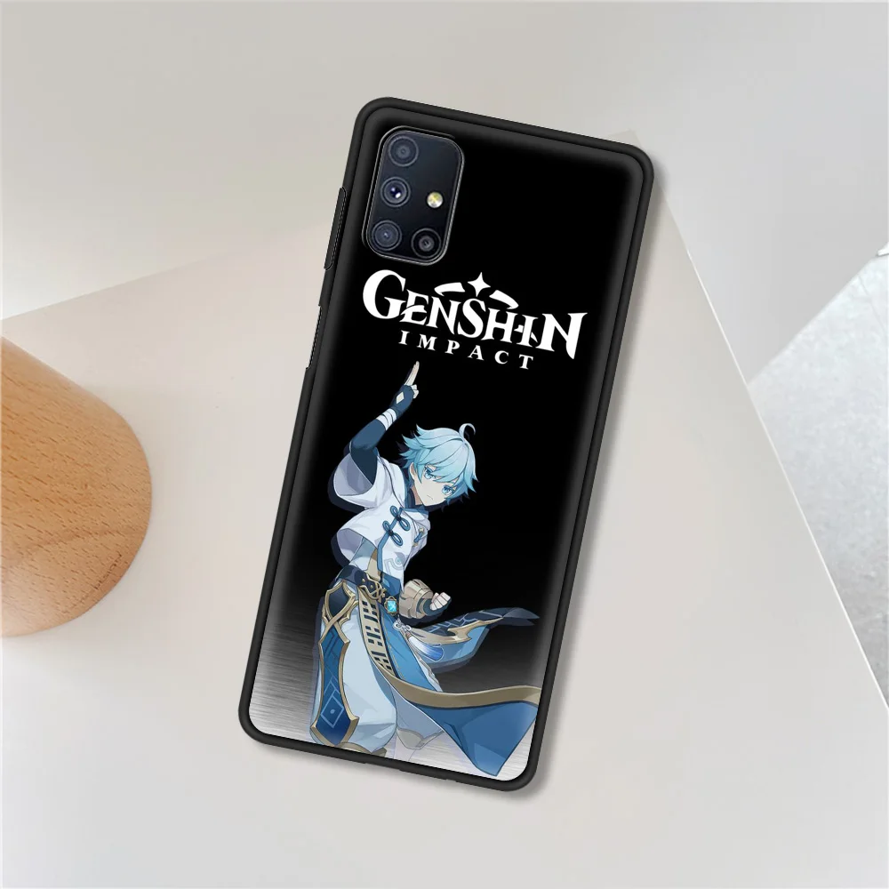 

Genshin Impact Silicone Soft TPU Coque for Samsung Galaxy M01 M11 M21 M31 M31S M51 A7 A9 2018 Luxury Phone Case Cover