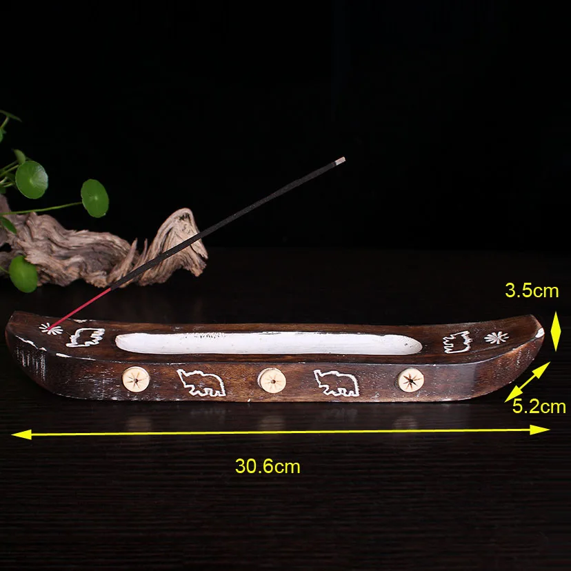F лодка Тип твердое дерево благовония горелки для ароматические палочки