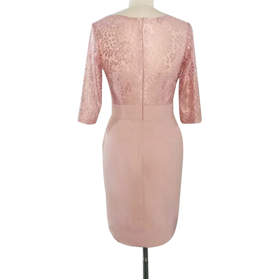 Платья для матери невесты винтажное Кружевное Платье До Колена Vestido Mae Da Noiva