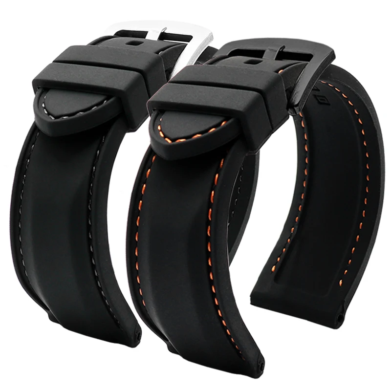 

New Waterproof Silicone Sports Band for hua-wei Sam-sung watchband 20mm 22mm rubber strap for Mido- C-itizen T-issot Accessories