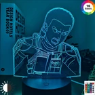 Аниме-лампа атака на Титанов, фигурка 4 Конни Спрингера для спальни, Декор, ночник для детей, подарок на день рождения, 3d-светильник