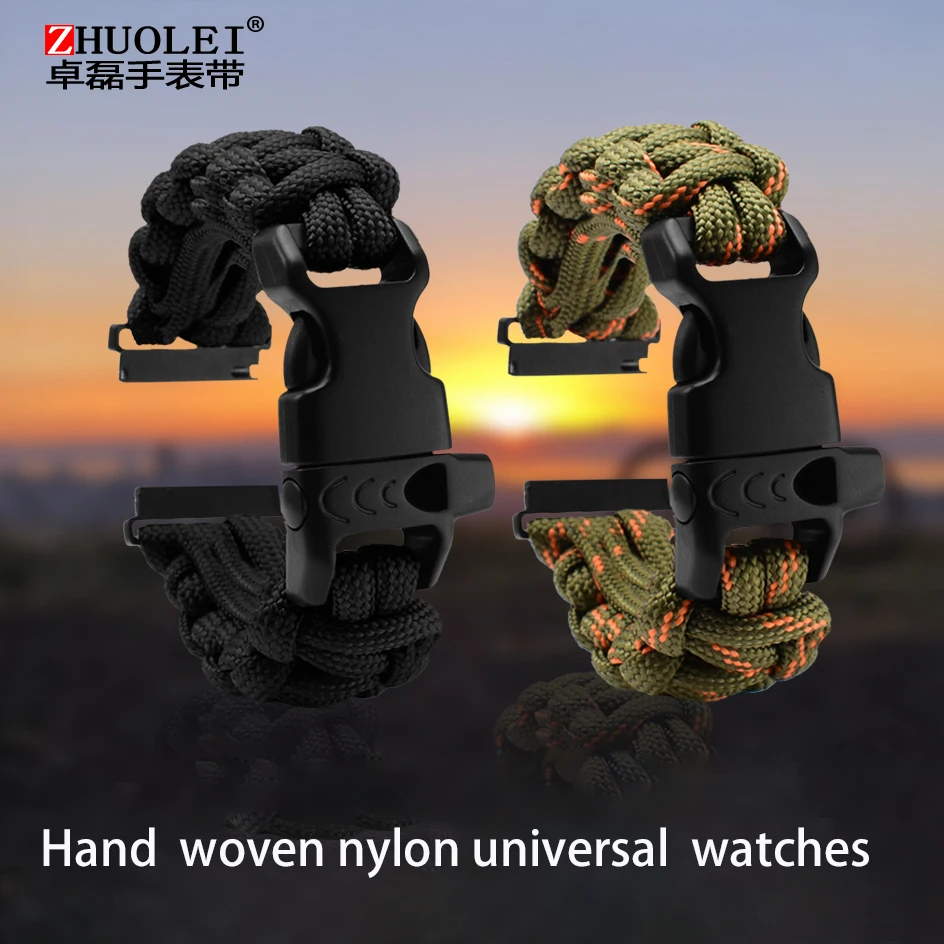 Спортивные нейлоновые часы с зонтиком и веревкой персонализированный браслет