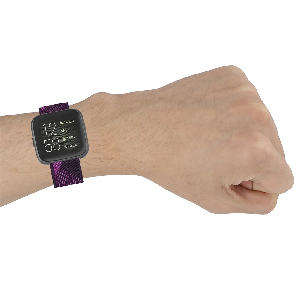 Ремешок для Fitbit Versa 2 сменный нейлоновый холщовый ремешок часов Blaze / Lite браслет на