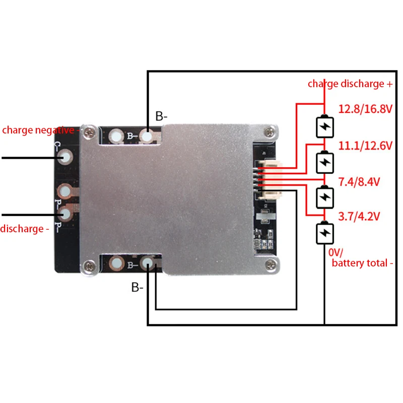 4S Li-ion Lifepo4 Lithium 3.2V Battery Protection Board BMS 12V 16.8V balance 80A 120A 150A 160A 200A 380A continuous 18650 Lipo