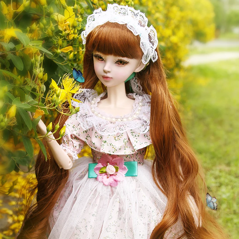 Шарнирная кукла для девочек 60 см 1/3 полный комплект большая 23 шарнирная