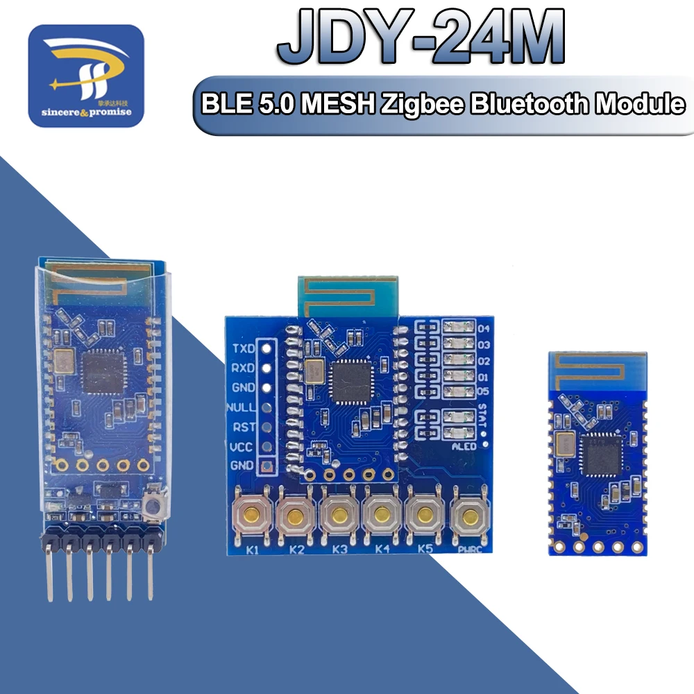 JDY-24M модуль Zigbee с Bluetooth 5 0 MESH BLE JDY-24 Master Slave через базовую пластину кнопками |