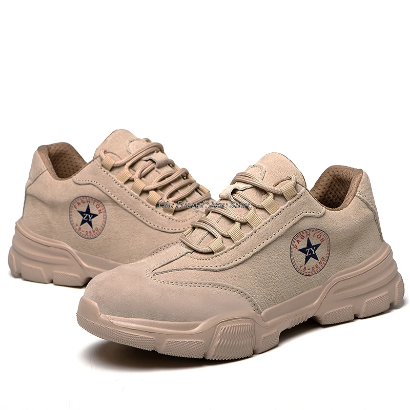

Anti-piercing Safety Shoes Men's Work Boots Anti-smashing Work Shoe With Steel Toe Cap Anti-puncture Safety Boots Men's Footwear