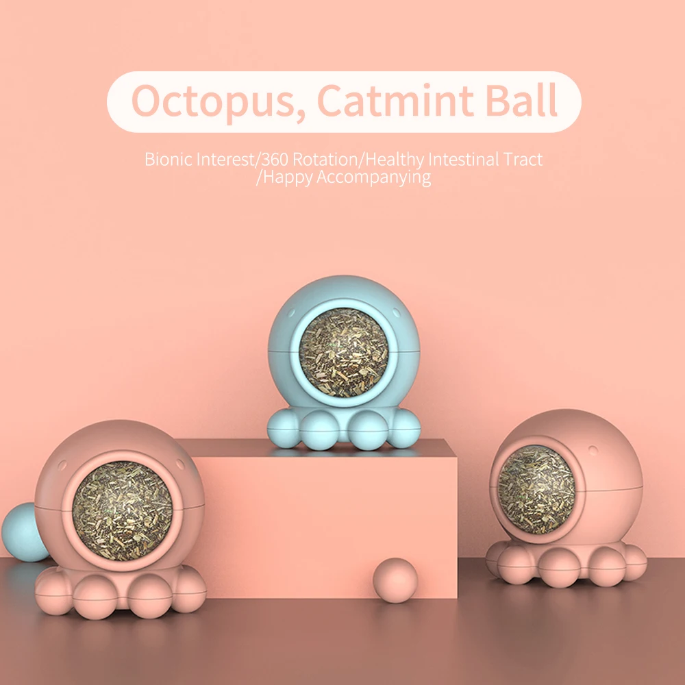 Съедобные натуральные кошачьи игрушки милый игрушечный Кот осьминог форма кошка