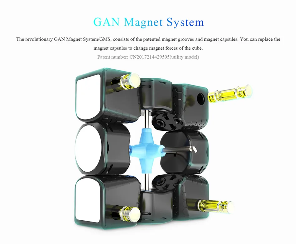 Gan354M 3x3x3 Магнитный куб Gan356 air SM X R S GAN XS RS 356 354 RSC GAN354 M 3x3 магический скоростной куб, развивающие игрушки