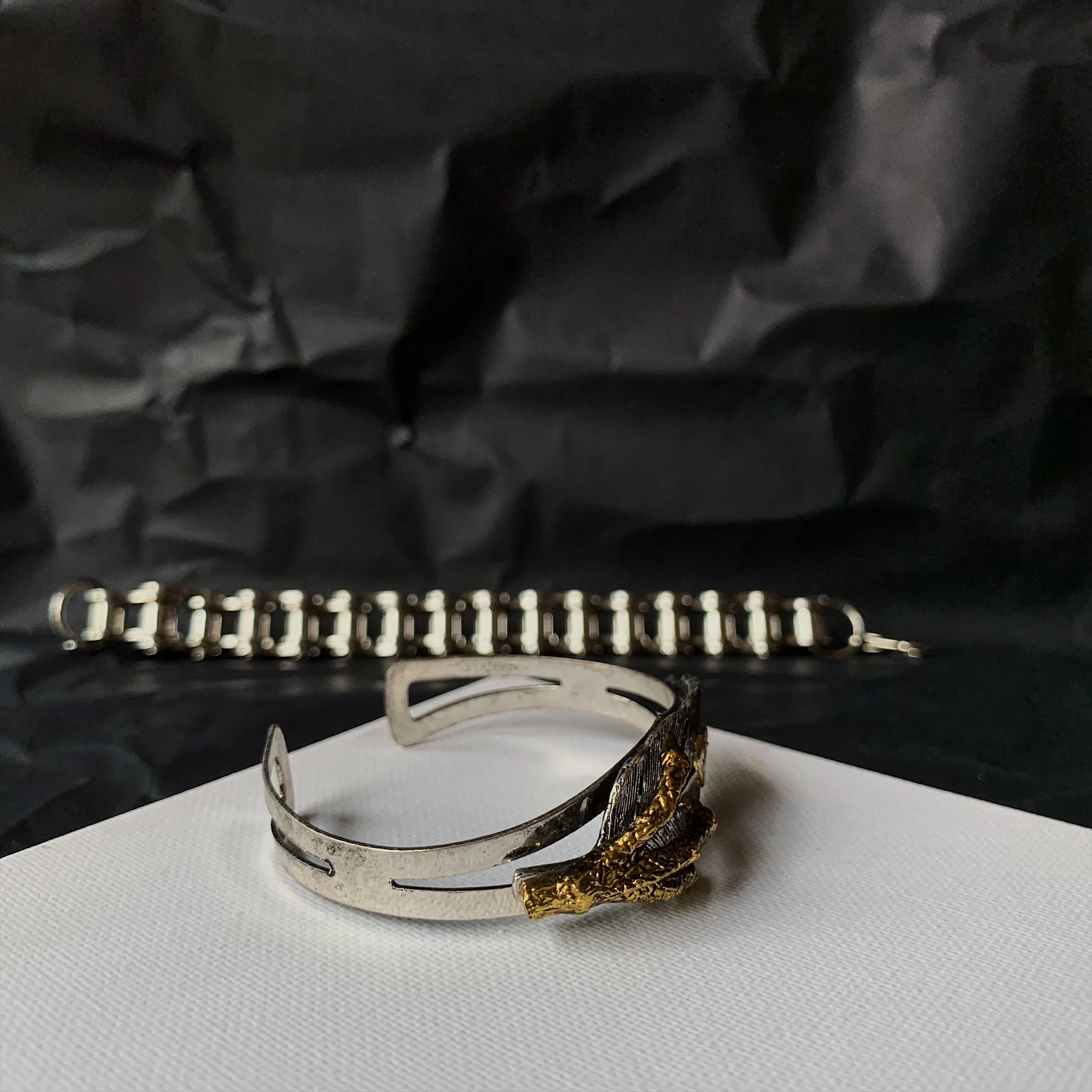 

Ins ghost claw imitation bracelet men and women hip-hop open feather bracelet