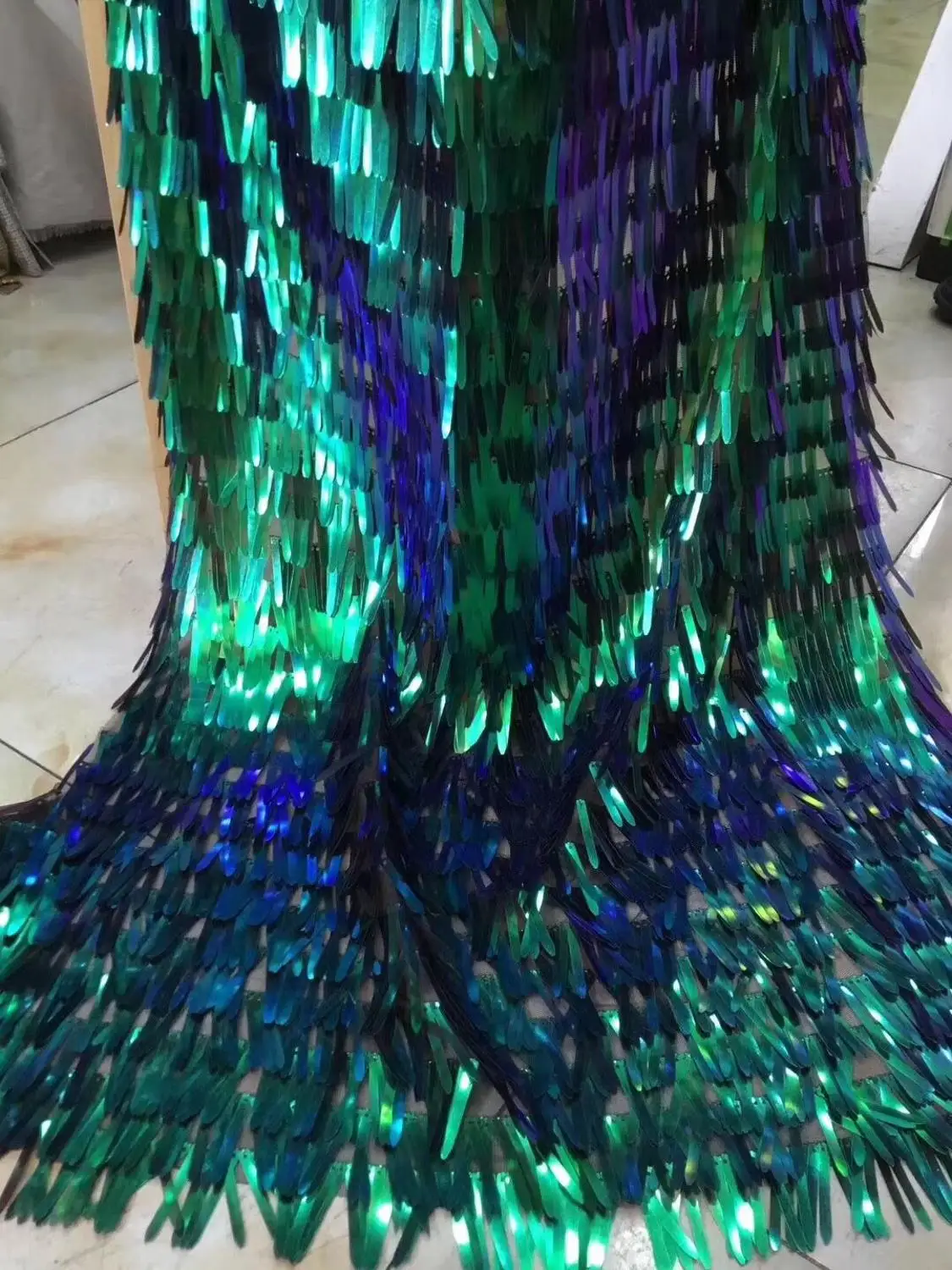 Новинка красивая кружевная ткань с крупными блестками ручная работа 3d цветок