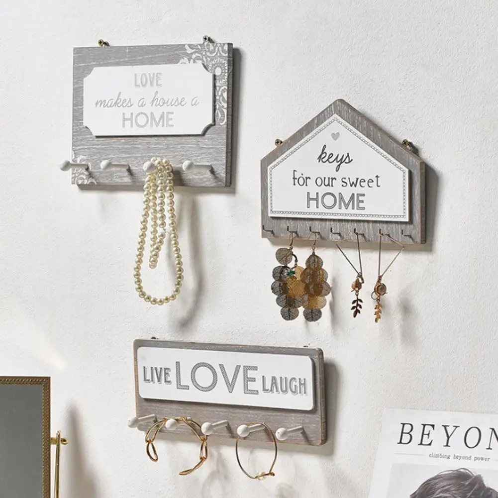 

Настенная вешалка в стиле ретро, прямоугольный органайзер для ключей, крючки для дома