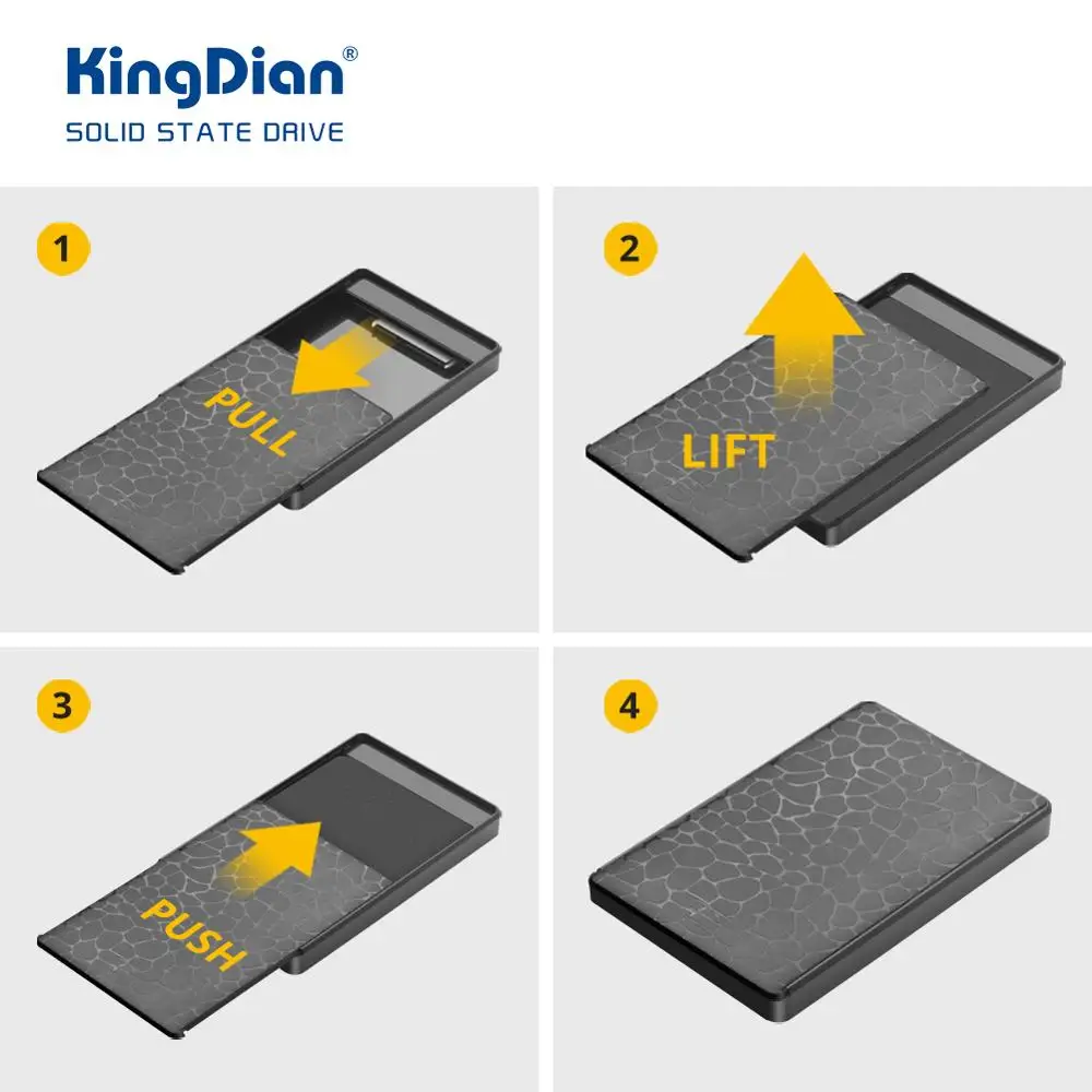 KingDian HDD чехол 2,5 SATA к USB 3,0 адаптер для жесткого диска SSD HDD коробка жесткий диск Корпус HDD корпус HD внешний