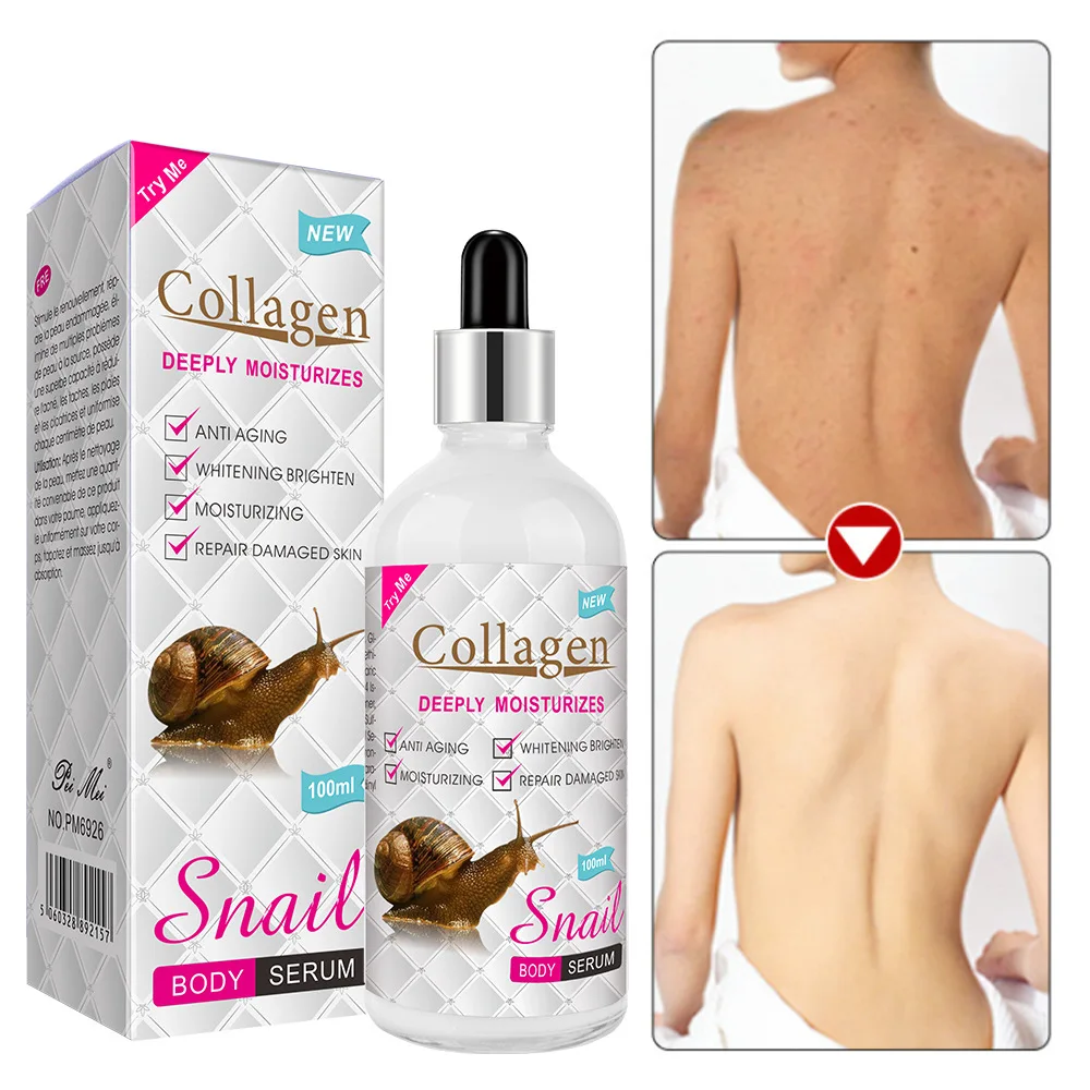 

100ml*4pcs Snail collagen body serum skin moisturizing liquid skin care products beauty products skin care products