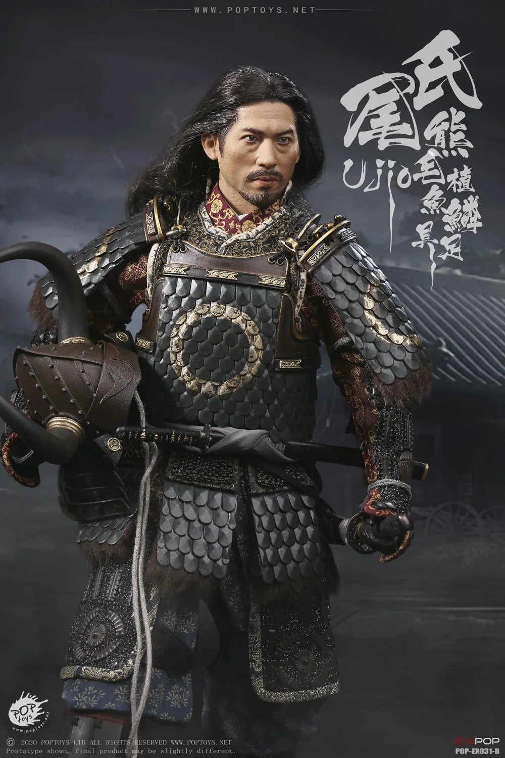 1/6 экшн-фигурки модели POPTOYS EX031 японский самурай последний Самурай Weishi Wakizashi |