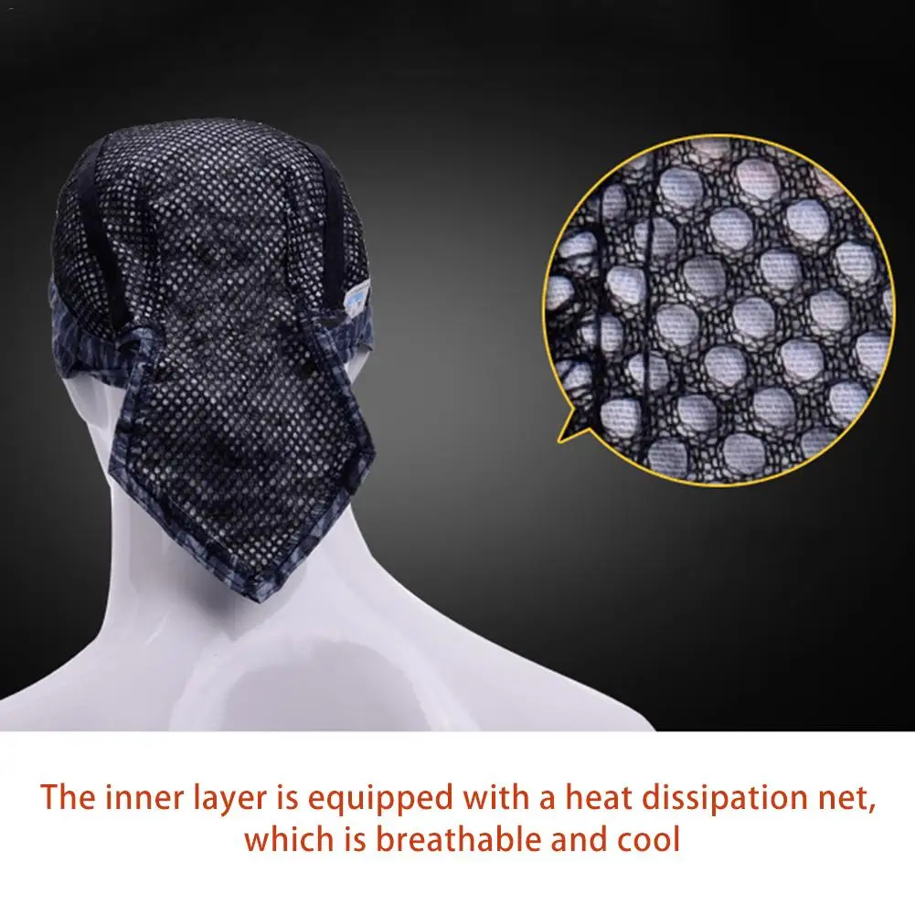 Моющийся огнестойкий головной защитный шлем сварщика типа бандана рабочая