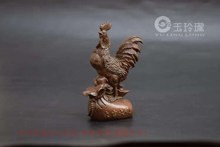 

Петух благоприятный медный миниатюрный ремесло, чайная церемония небольшие украшения