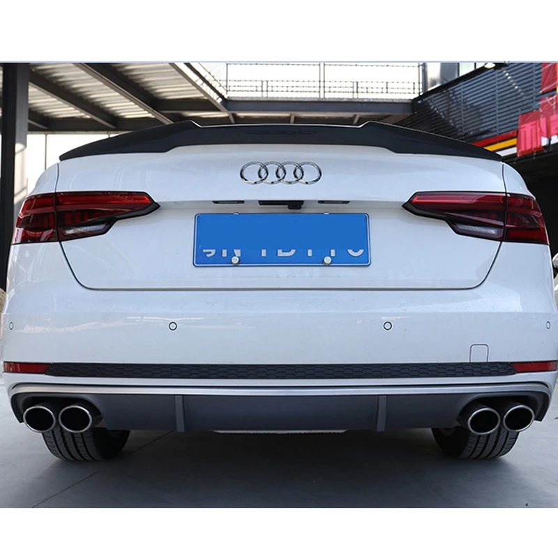 Для Audi A4 B9 4 Двери Седан 2016 2017 2018 M4 Стиль Высокое качество углеродное волокно