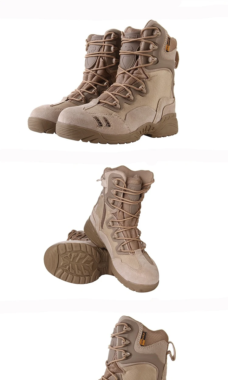 Outdoor Autumn Winter Men Warm Hiking Boots Tactical Mountaineering Walking Sneakers New Warm Non-Slip High-Top Waterproof Shoes