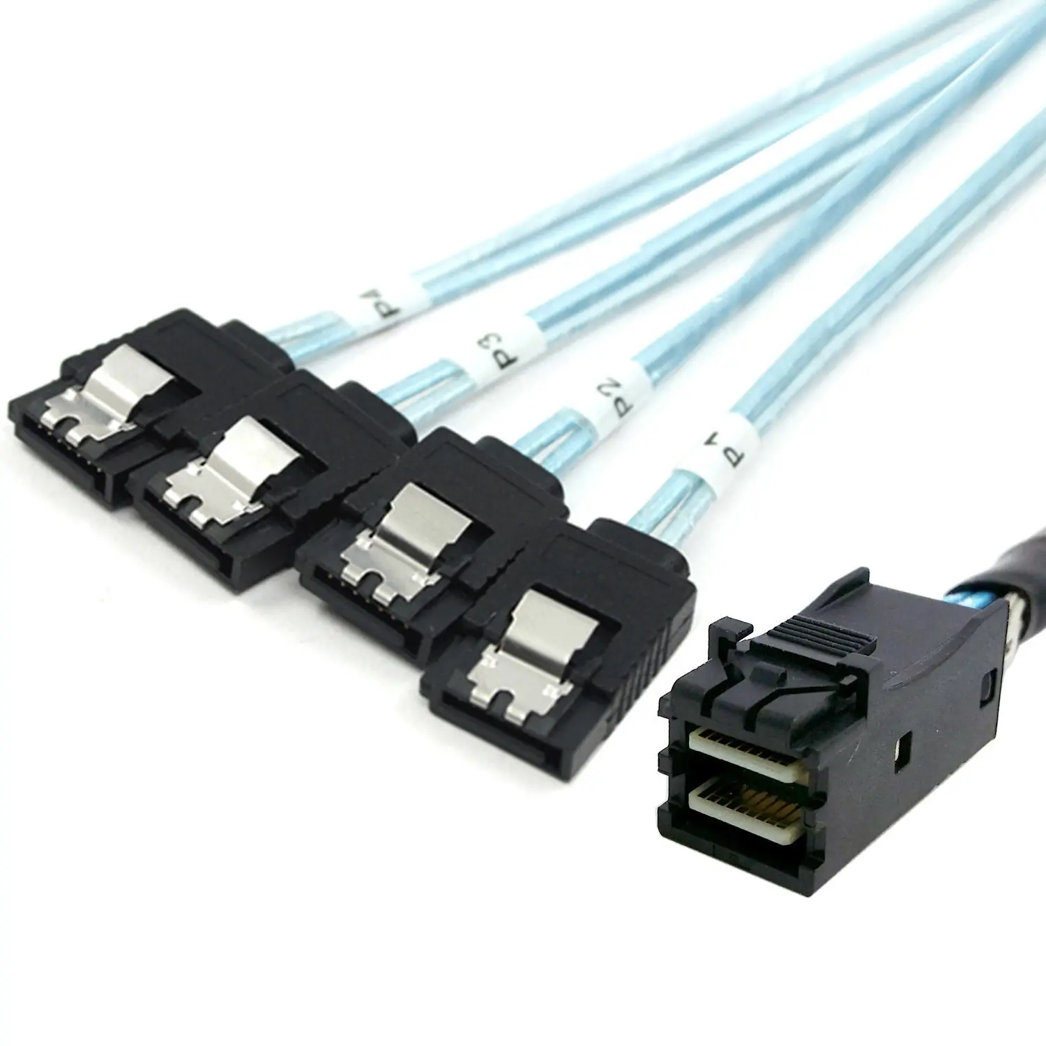 CY мини SAS SFF 8643 хоста до 4SATA 7P жесткий диск с разветвлением 6 Гбит/с сервер данных Raid