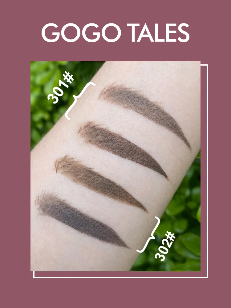 Gogo tales eyebrow enhancer cream dual color black brown long lasting waterproof natural makeup tattoo gel BN223 | Красота и здоровье