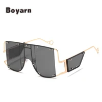boyarn big frame gradient shades oversized sunglasses square designer vintage women fashion sun glasses party fashion glasses