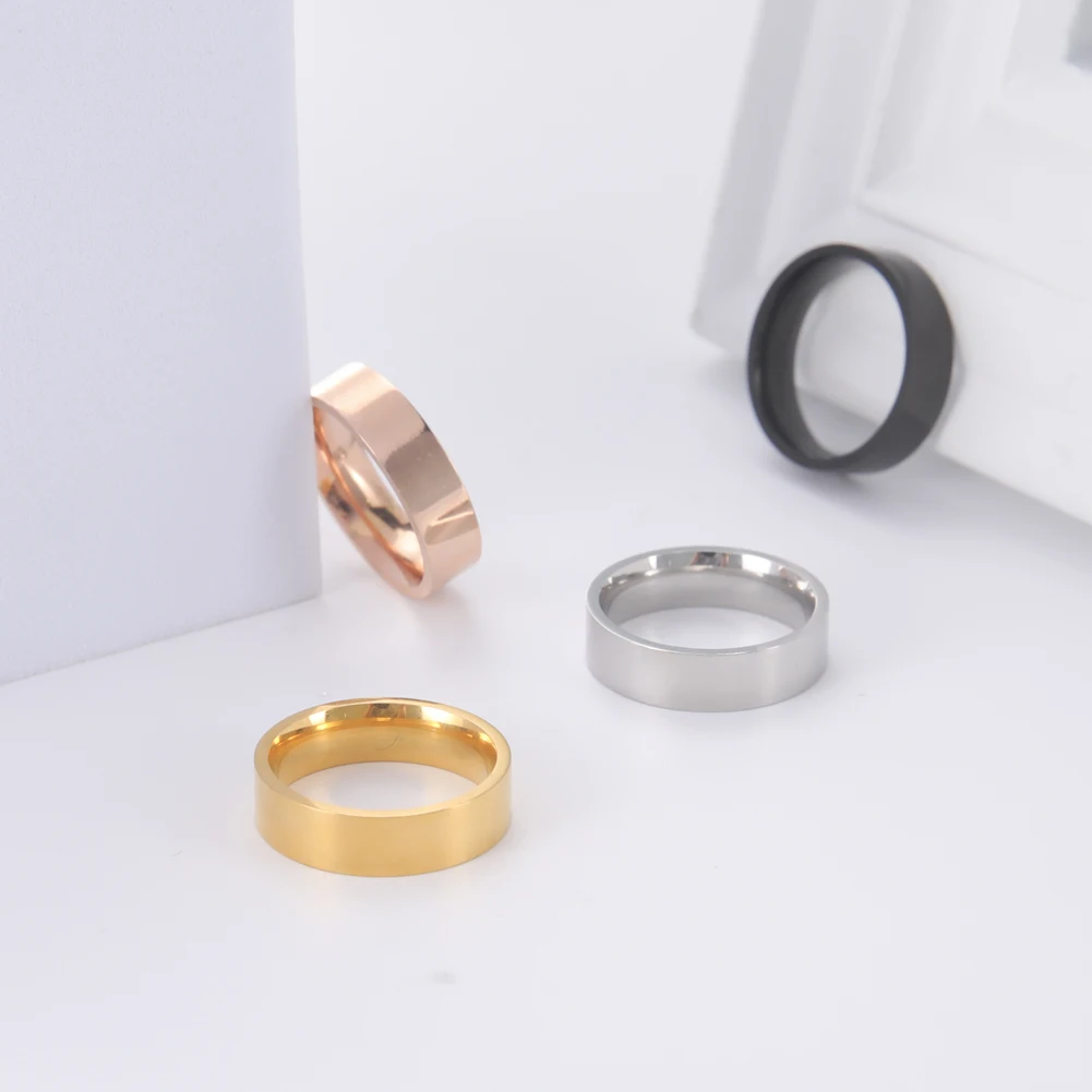Skyrim парные кольца из нержавеющей стали для мужчин и женщин простой золотистый