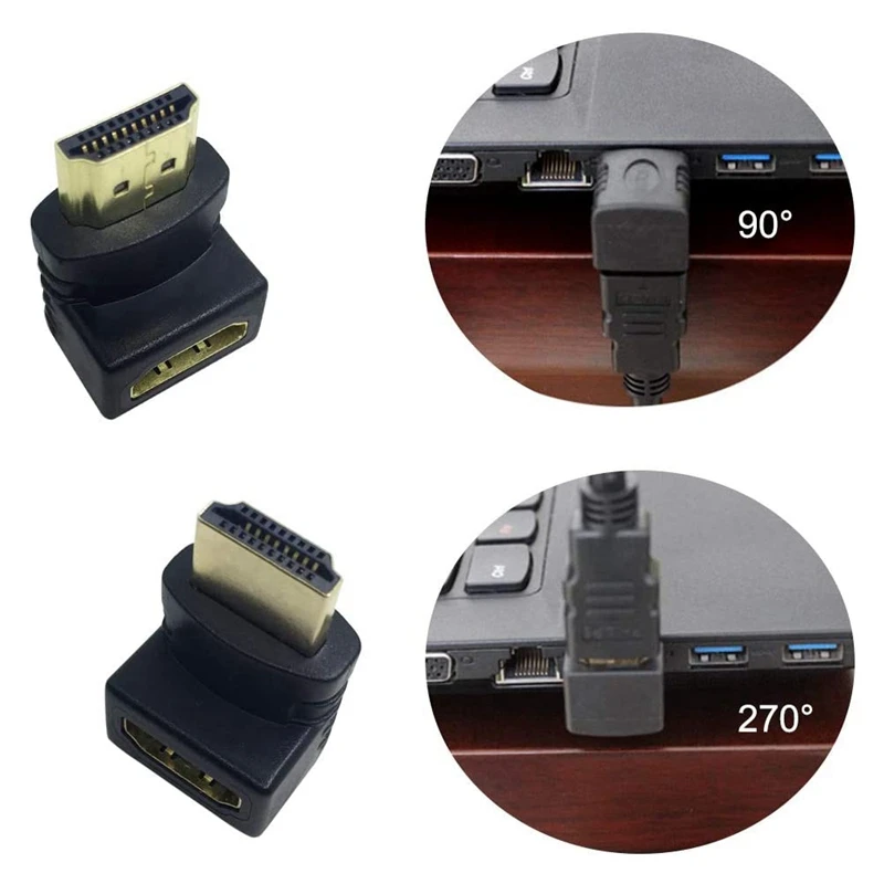 4 шт. угловые переходники USB 3 0 вправо/влево/вверх/вниз и 2 переходника HDMI