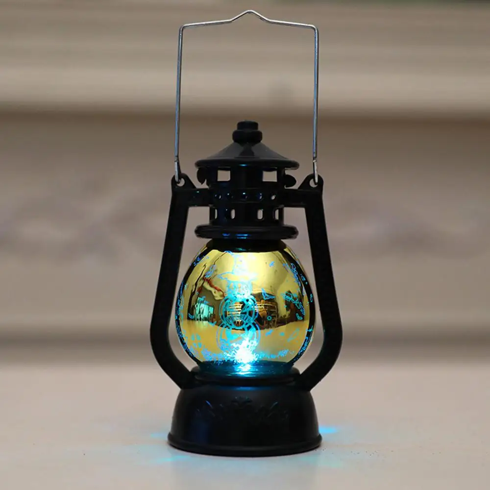 Винтаж масляная лампа Хэллоуин декоративное освещение Опора Тыква фонарик