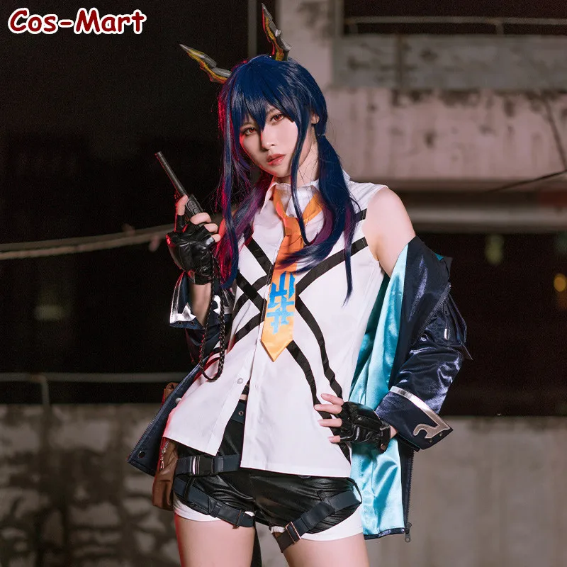 

New Game Arknights Chen Cosplay Costume Fashion Handsome Police Uniform Unisex Activity Party Role Play Clothing Custom-Make Any