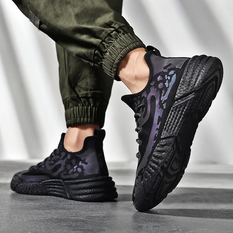 

Мужские Белые Повседневные Спортивные Вязаные кроссовки de sapatos, мужские весенние спортивные кроссовки, размеры 39