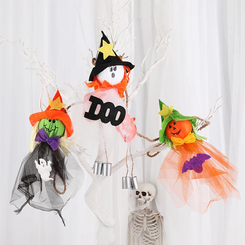 Halloween Hanging Props Ornament Pumpkin Bat Scarecrow Doll For Home Outdoor Party | Дом и сад