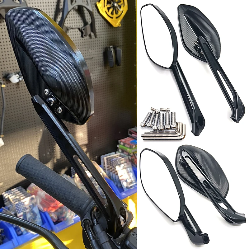 

For Yamaha Motorcycle Universal Side mirror CNC aluminum alloy Rearview Mirror MT07 MT09 790 DUKE Z800 MT03 Z1000 MT10 CB500X