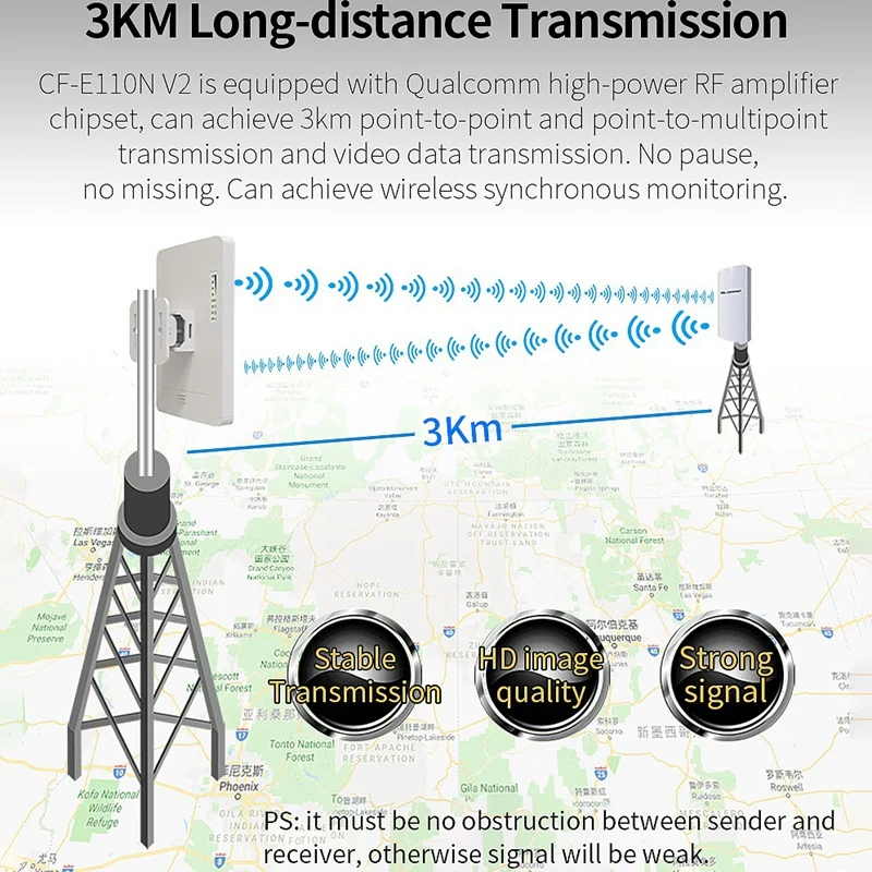 

Outdoor Wireless Bridge 2.4Ghz 300Mbps CPE/AP WIFI Router Wifi Signal Amplifier Booster Extender Repeater