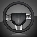 Оплетка на руль автомобиля, чехол на руль для Dodge Grand Caravan Journey Avenger Durango, ручная строчка