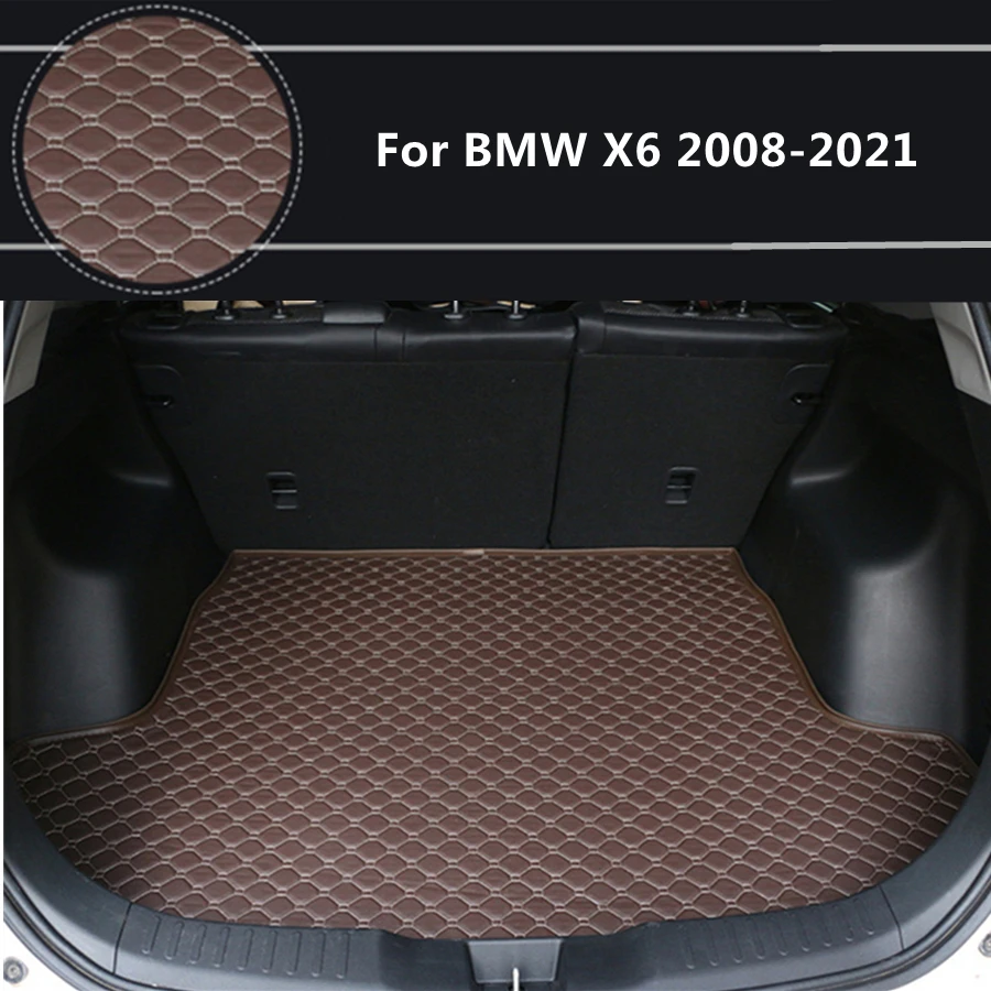 

Плоская боковая подкладка для груза для BMW X6 (2008-2021) 2009-10-11-12-13-14-15-16-17-2020 специальные коврики для багажника автомобиля водонепроницаемые коври...